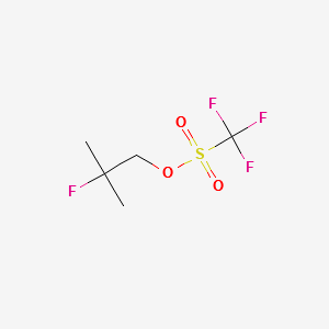 2-Fluoro-2-Methylpropyl trifluoroMethanesulfonate structure, CAS 145349-17-3