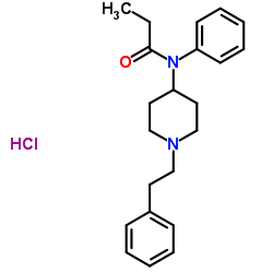 Fentanyl HCl structure, CAS 1443-54-5
