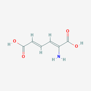 2-aminohexa-2,4-dienedioic acid structure, CAS 4548-99-6