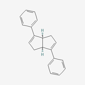 (3aS,6aS)-1,3a,4,6a-tetrahydro-3,6-diphenylpentalene structure, CAS 940280-80-8