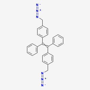 Benzene, 1,1'-(1,2-diphenyl-1,2-ethenediyl)bis[4-(azidoMethyl)- structure, CAS 1054451-33-0