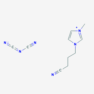 1-Methyl-3-(3-cyanopropyl)imidazolium dicyanamide structure, CAS 879866-74-7