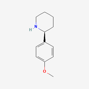 (S)-2-(4-METHOXYPHENYL)PIPERIDINE structure, CAS 503561-02-2