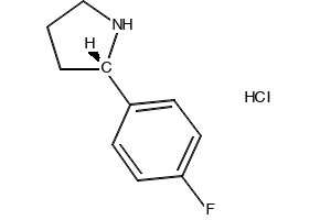 (S)-2-(4-FLUOROPHENYL)PYRROLIDINE HYDROCHLORIDE structure, CAS 1073556-40-7