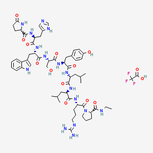 (D-Leu7)-Leuprolide ; Pyr-His-Trp-Ser-Tyr-D-Leu-D-Leu-Arg-Pro-NHEt structure, CAS 112710-58-4