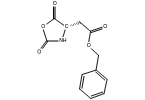 benzyl (S)-2,5-dioxooxazolidine-4-acetate structure, CAS 13590-42-6