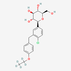 Dapagliflozin-d5 structure, CAS 1204219-80-6