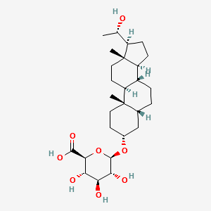 3ALPHA,20ALPHA-DIHYDROXY-5BETA-PREGNANE 3-GLUCURONIDE structure, CAS 1852-49-9