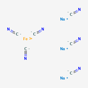 trisodium hexacyanoferrate structure, CAS 14217-21-1