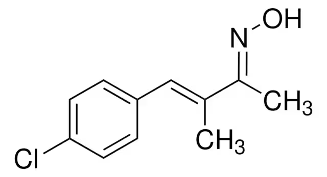 4-(4-Chlorophenyl)-3-methylbut-3-en-2-oxime structure, CAS 55224-94-7