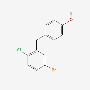4-(5-broMo-2-chlorobenzyl)phenol structure, CAS 864070-18-8