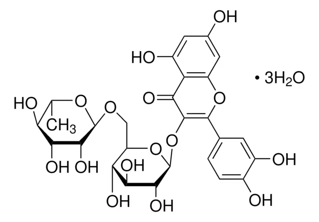 Rutin trihydrate structure, CAS 250249-75-3