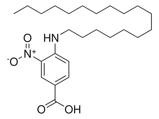 4-NITRO-3-(OCTANOYLOXY)BENZOIC ACID structure, CAS 55894-52-5