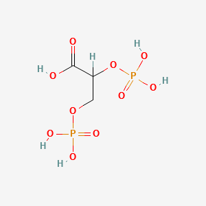 2,3-diphosphonooxypropanoic acid structure, CAS 138-81-8