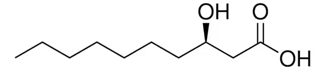 3-(R)-Hydroxydecanoic acid structure, CAS 19525-80-5