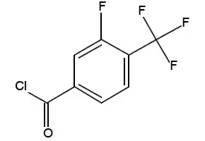3-FLUORO-4-(TRIFLUOROMETHYL)BENZOYL CHLORIDE structure, CAS 216144-68-2