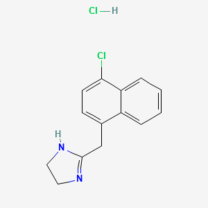 2-[(4-chloro-1-naphthyl)methyl]-4,5-dihydroimidazolium chloride structure, CAS 23593-08-0