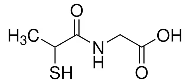 Tiopronin structure, CAS 1953-02-2