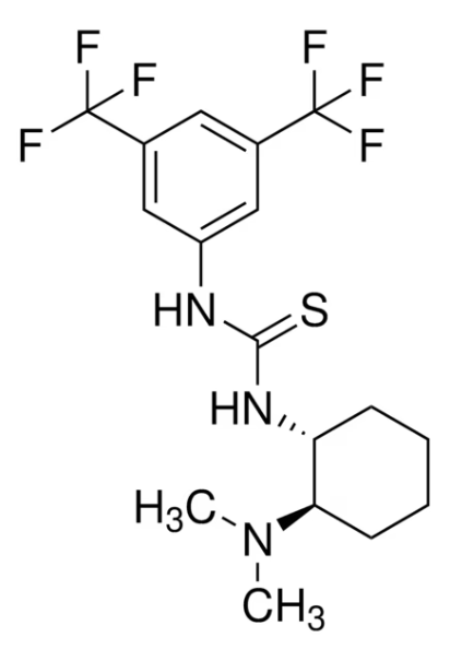 1-[3,5-Bis(trifluoromethyl)phenyl]-3-[(1R,2R)-(-)-2-(dimethylamino)cyclohexyl]thiourea(R,R-TUC) structure, CAS 620960-26-1