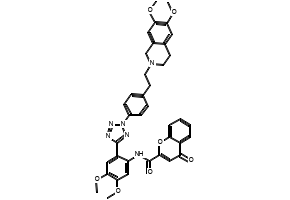 BenzaMide, N-[4-[2-(3,4-dihydro-6,7-diMethoxy-2(1H)-isoquinolinyl)ethyl]phenyl]-4,5-diMethoxy-2-nitro- structure, CAS 1024592-54-8