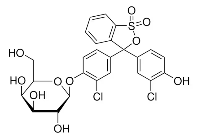 CHLOROPHENOL RED-BETA-D-GALACTOPYRANOSID structure, CAS 99792-79-7