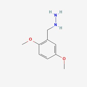 (2,5-DIMETHOXYBENZYL)HYDRAZINE structure, CAS 135-54-6