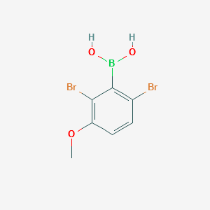 (2,6-DIBROMO-3-METHOXYPHENYL)BORONIC ACID structure, CAS 850567-93-0