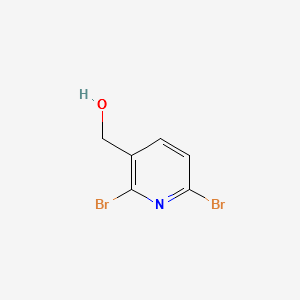 (2,6-DIBROMOPYRIDIN-3-YL)METHANOL structure, CAS 55483-88-0