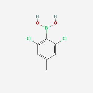 (2,6-DICHLORO-4-METHYLPHENYL)BORONIC ACID structure, CAS 1451391-51-7
