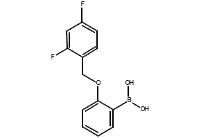 (2-((2,4-DICHLOROBENZYL)OXY)PHENYL)BORONIC ACID structure, CAS 1256355-69-7