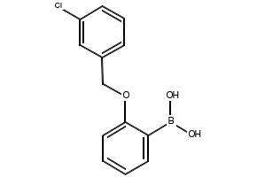 (2-((3-CHLOROBENZYL)OXY)PHENYL)BORONIC ACID structure, CAS 849062-32-4