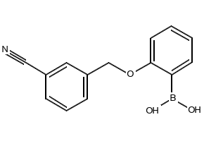 (2-((3-CYANOBENZYL)OXY)PHENYL)BORONIC ACID structure, CAS 1256355-67-5