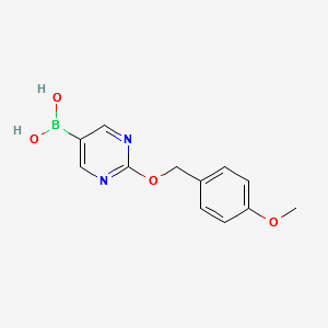 (2-((4-METHOXYBENZYL)OXY)PYRIMIDIN-5-YL)BORONIC ACID structure, CAS 1217500-72-5
