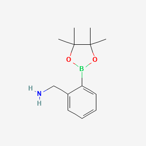(2-(4,4,5,5-TETRAMETHYL-1,3,2-DIOXABOROLAN-2-YL)PHENYL)METHANAMINE structure, CAS 248274-04-6