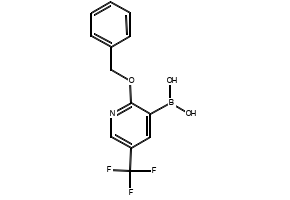 (2-(BENZYLOXY)-5-(TRIFLUOROMETHYL)PYRIDIN-3-YL)BORONIC ACID structure, CAS 850864-60-7