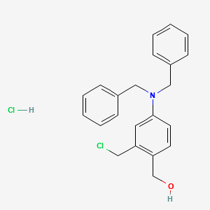 (2-(CHLOROMETHYL)-4-(DIBENZYLAMINO)PHENYL)METHANOL HYDROCHLORIDE structure, CAS 1260403-55-1