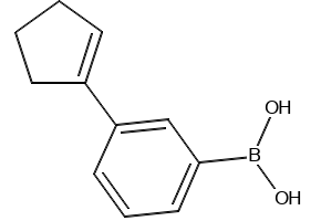 (2-(CYCLOPENT-3-EN-1-YL)PHENYL)BORONIC ACID structure, CAS 1256345-86-4