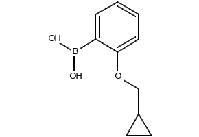 (2-(CYCLOPROPYLMETHOXY)PHENYL)BORONIC ACID structure, CAS 1050510-36-5