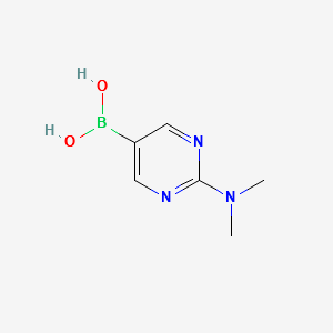 (2-(DIMETHYLAMINO)PYRIMIDIN-5-YL)BORONIC ACID structure, CAS 756817-82-0