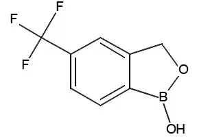 (2-(HYDROXYMETHYL)-5-(TRIFLUOROMETHYL)PHENYL)BORONIC ACID structure, CAS 174671-50-2
