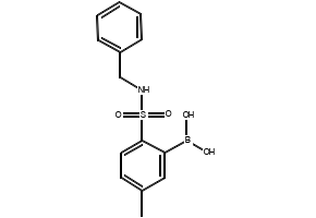 (2-(N-BENZYLSULFAMOYL)-5-METHYLPHENYL)BORONIC ACID structure, CAS 1072946-63-4