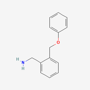 (2-(PHENOXYMETHYL)PHENYL)METHANAMINE structure, CAS 168971-56-0