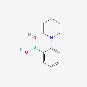 (2-(PIPERIDIN-1-YL)PHENYL)BORONIC ACID structure, CAS 1050505-85-5