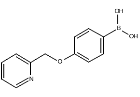 (2-(PYRIDIN-2-YLMETHOXY)PHENYL)BORONIC ACID structure, CAS 1256355-48-2