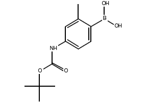 (2-(TERT-BUTYLCARBAMOYL)-4-METHYLPHENYL)BORONIC ACID structure, CAS 1256345-94-4