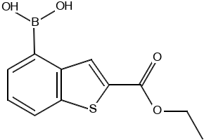 (2-(TRIETHYLSILYL)BENZO[B]THIOPHEN-7-YL)BORONIC ACID structure, CAS 1217501-30-8