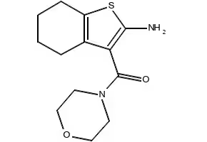 (2-AMINO-4,5,6,7-TETRAHYDROBENZO[B]THIOPHEN-3-YL)(MORPHOLINO)METHANONE structure, CAS 554405-87-7