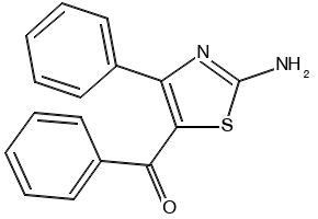 (2-AMINO-4-PHENYLTHIAZOL-5-YL)(PHENYL)METHANONE structure, CAS 17279-56-0