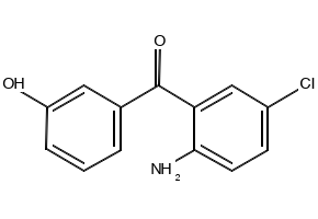 (2-AMINO-5-CHLOROPHENYL)(3-HYDROXYPHENYL)METHANONE structure, CAS 62492-58-4