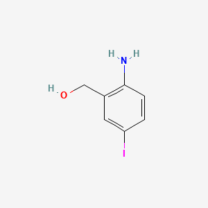 (2-AMINO-5-IODOPHENYL)METHANOL structure, CAS 53279-83-7